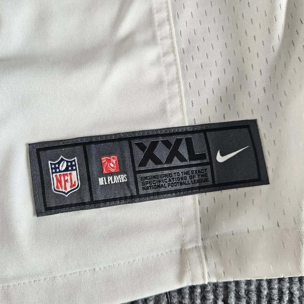 Chicago Bears Jersey Mens 2XL White NFL Football Justin Fields Nike GSH Stitched
